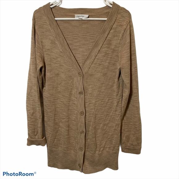 Fall Calvin Klein Long oversized Cardigan Sweater - Picture 1 of 5